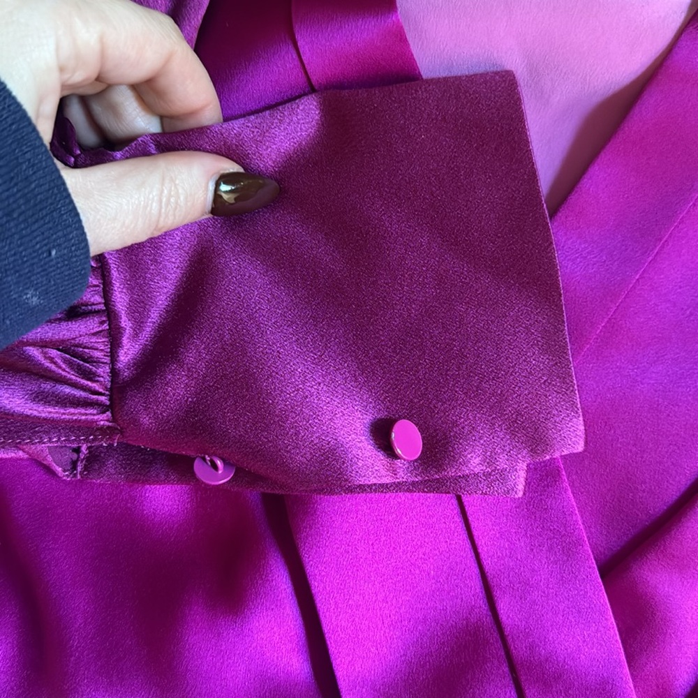ROSKANDA SILK PURPLE DRESS - Picture 3 of 7